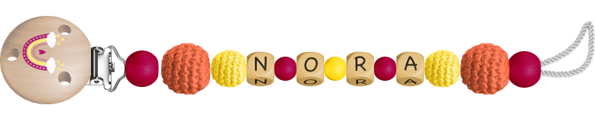 personalisierte Schnullerkette