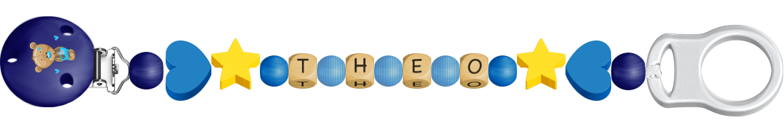 personalisierte Schnullerkette