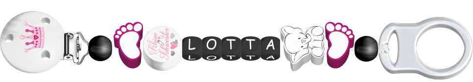 personalisierte Schnullerkette