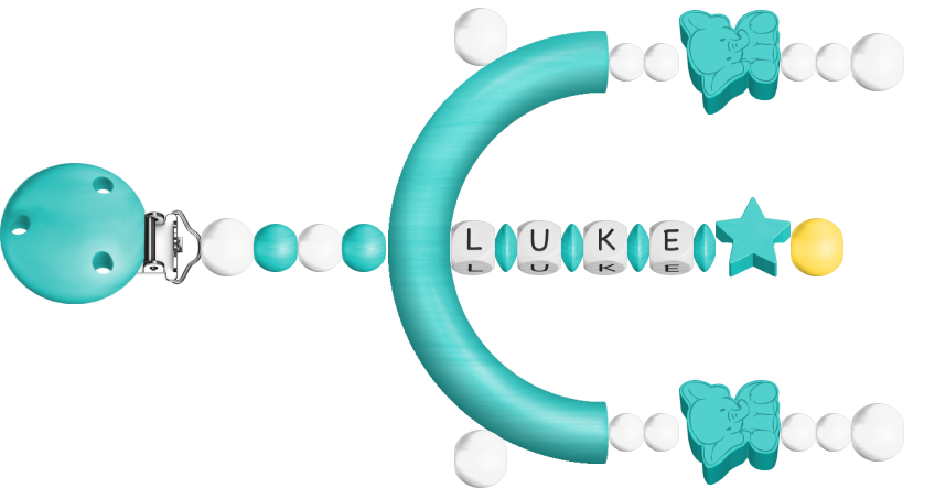 personalisierte Schnullerkette