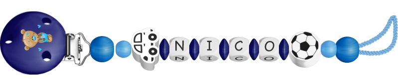 personalisierte Schnullerkette