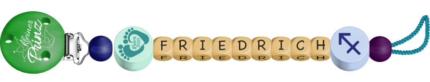 personalisierte Schnullerkette