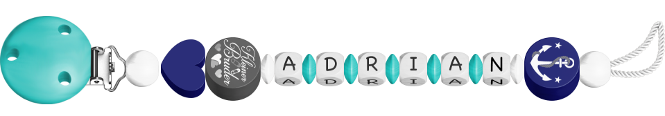 personalisierte Schnullerkette