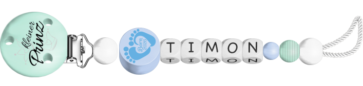 personalisierte Schnullerkette