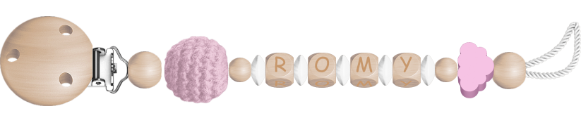 personalisierte Schnullerkette